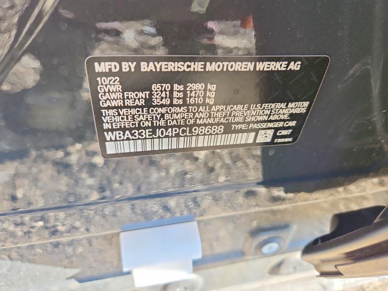 Продаж на аукціоні авто 2023 Bmw 760, vin: WBA33EJ04PCL98688, номер лоту: 56862766