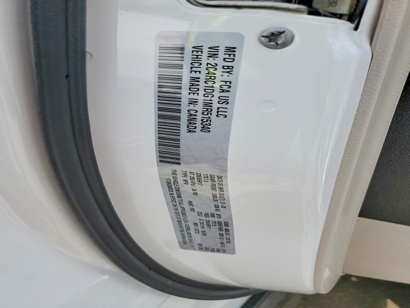 57577006 :رقم المزاد ، 2C4RC1DG1MR515340 vin ، 2021 Chrysler Voyager مزاد بيع