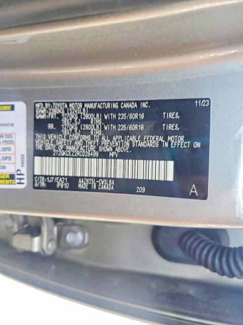 54758926 :رقم المزاد ، 2T2GKCEZ2RC026499 vin ، 2024 Lexus Nx 350h مزاد بيع