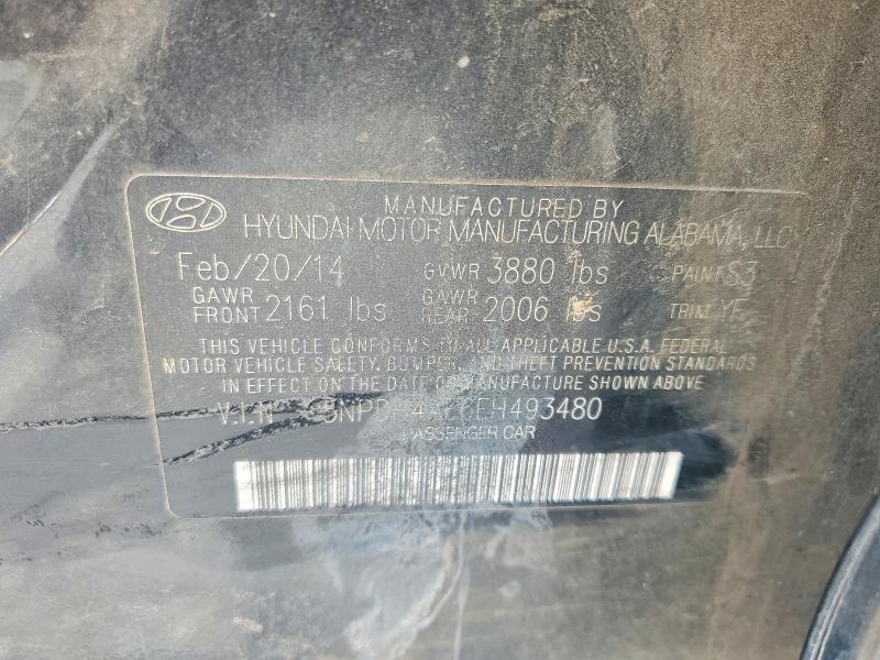Aukcja sprzedaży 2014 Hyundai Elantra, vin: 5NPDH4AE6EH493480, numer aukcji: 55598226