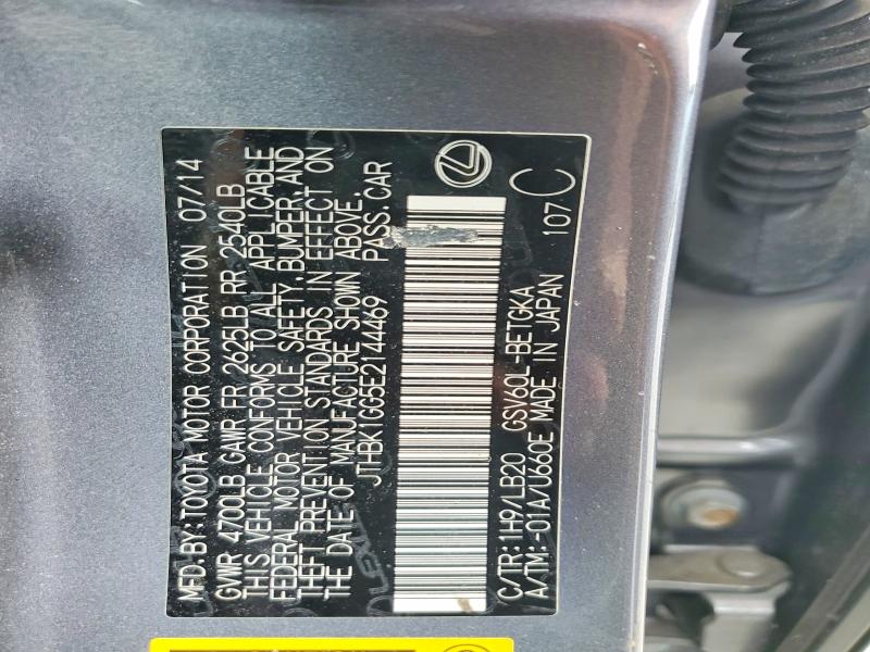 Продаж на аукціоні авто 2014 Lexus Es, vin: JTHBK1GG5E2144469, номер лоту: 57427026