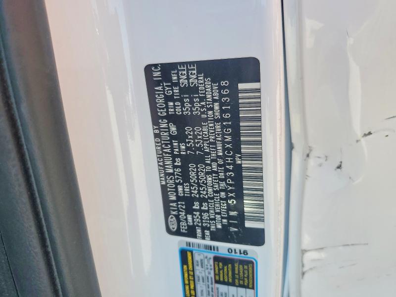 Продажа на аукционе авто 2021 Kia Telluride, vin: 5XYP34HCXMG161368, номер лота: 56671226
