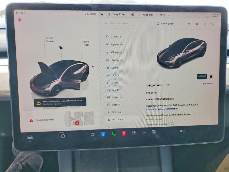 Aukcja sprzedaży 2022 Tesla Model 3, vin: 5YJ3E1EA3NF332092, numer aukcji: 55465786