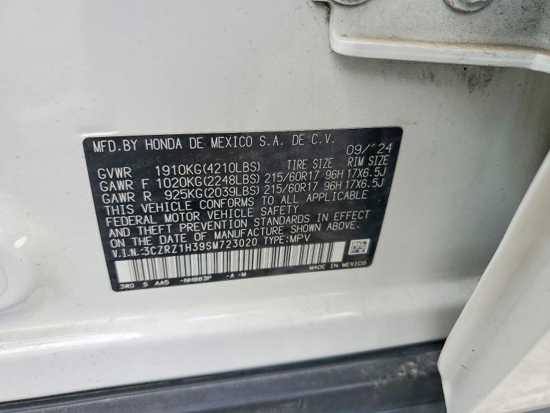 Aukcja sprzedaży 2025 Honda Hr-v, vin: 3CZRZ1H39SM723020, numer aukcji: 58220306