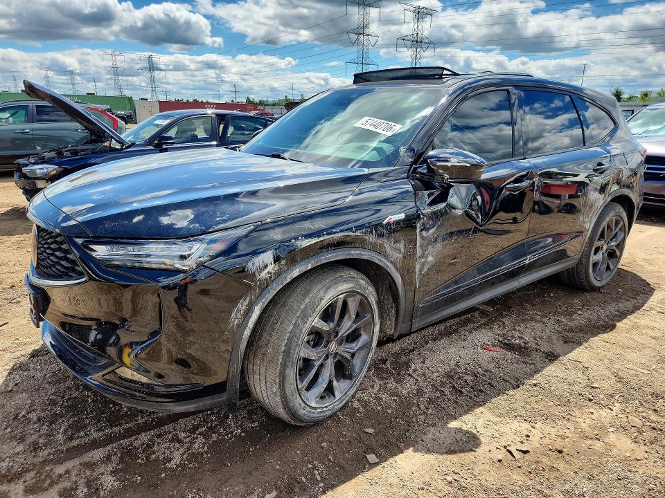 57440706 :رقم المزاد ، 5J8YE1H01NL035913 vin ، 2022 Acura Mdx مزاد بيع