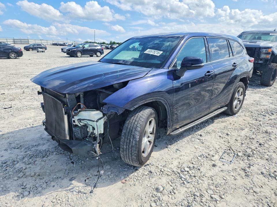 2022 Toyota Highlander მანქანა იყიდება აუქციონზე, vin: 5TDZZRAH4NS545256, აუქციონის ნომერი: 58575216