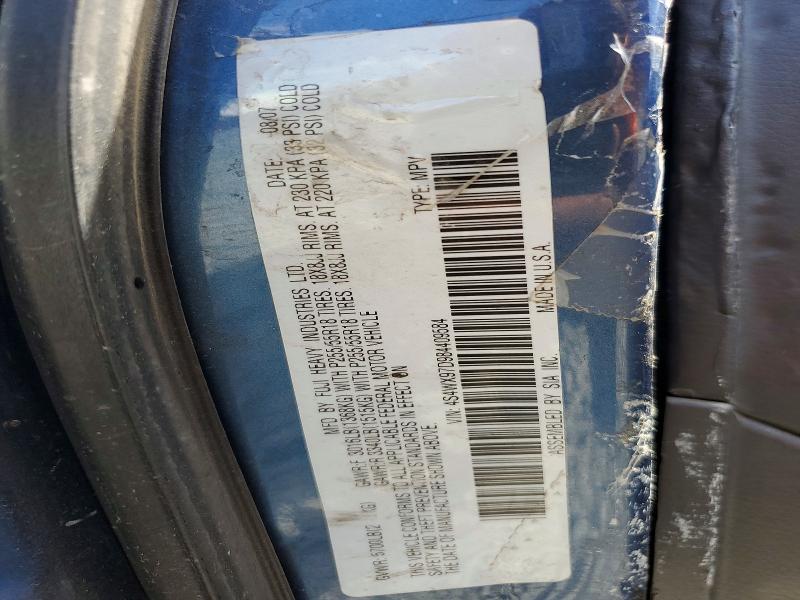 Aukcja sprzedaży 2008 Subaru Tribeca, vin: 4S4WX97D984409584, numer aukcji: 58849886