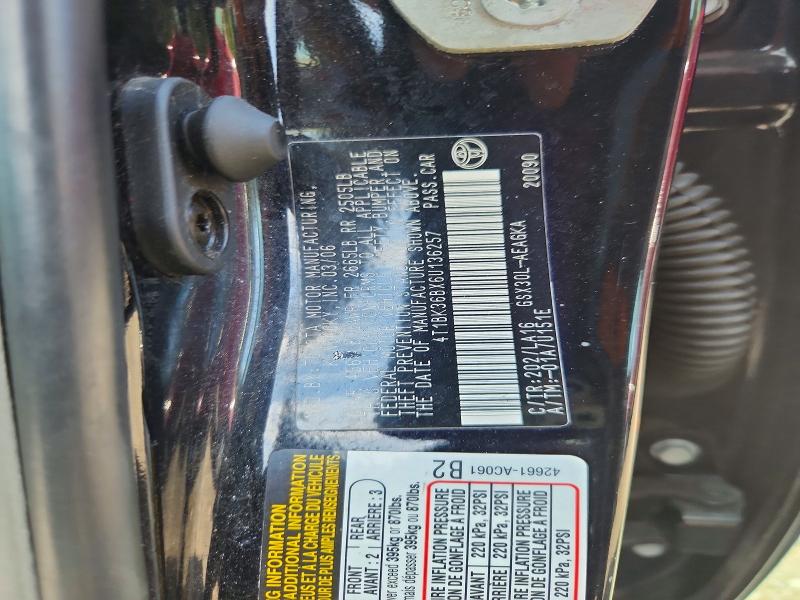 Продаж на аукціоні авто 2006 Toyota Avalon, vin: 4T1BK36BX6U136257, номер лоту: 55227606