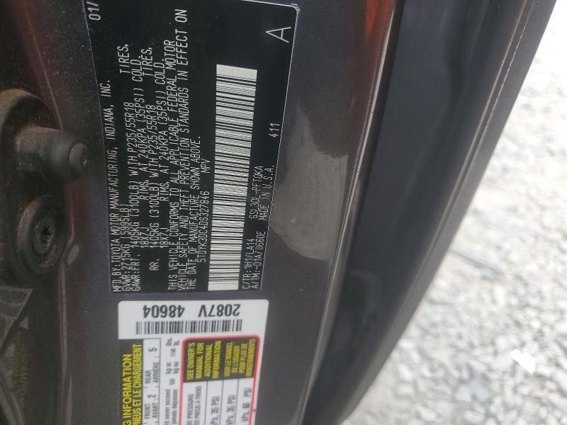 2013 Toyota Sienna მანქანა იყიდება აუქციონზე, vin: 5TDYK3DC4DS327846, აუქციონის ნომერი: 53916616
