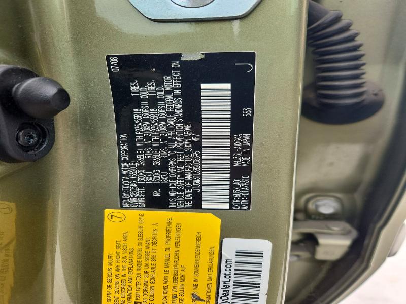 2008 Lexus Rx მანქანა იყიდება აუქციონზე, vin: JTJGW31U382008395, აუქციონის ნომერი: 56265776