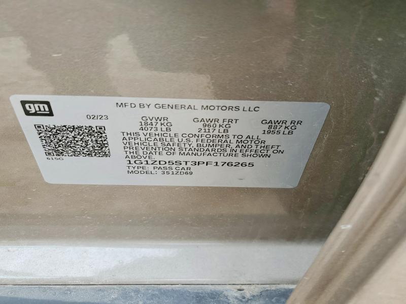 55535766 :رقم المزاد ، 1G1ZD5ST3PF176265 vin ، 2023 Chevrolet Malibu مزاد بيع