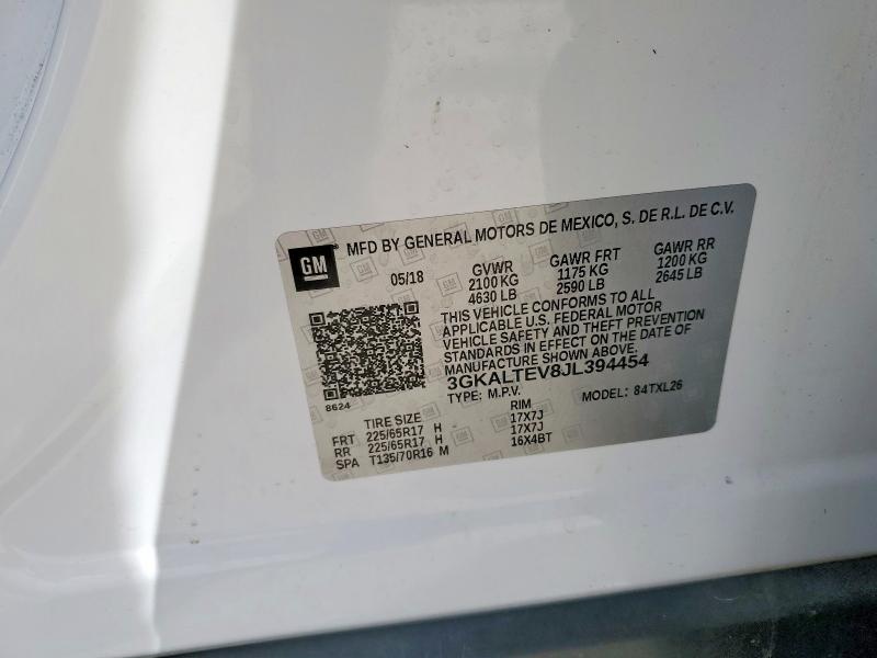 Продажа на аукционе авто 2018 Gmc Terrain, vin: 3GKALTEV8JL394454, номер лота: 55892016