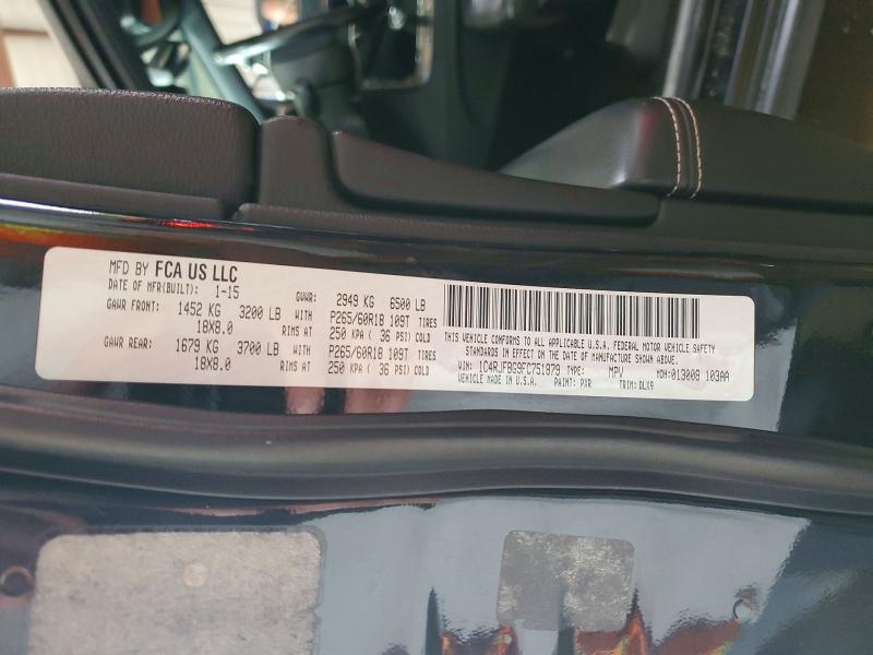 Продажа на аукционе авто 2015 Jeep Grand Cherokee, vin: 1C4RJFBG9FC751879, номер лота: 56899906