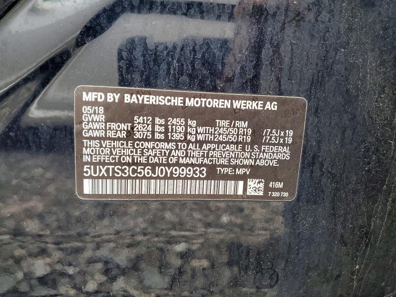 Продажа на аукционе авто 2018 Bmw X3, vin: 5UXTS3C56J0Y99933, номер лота: 56490206