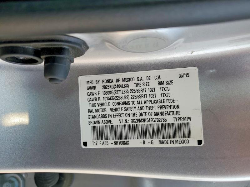Aukcja sprzedaży 2015 Honda Cr-v, vin: 3CZRM3H54FG702785, numer aukcji: 58556066