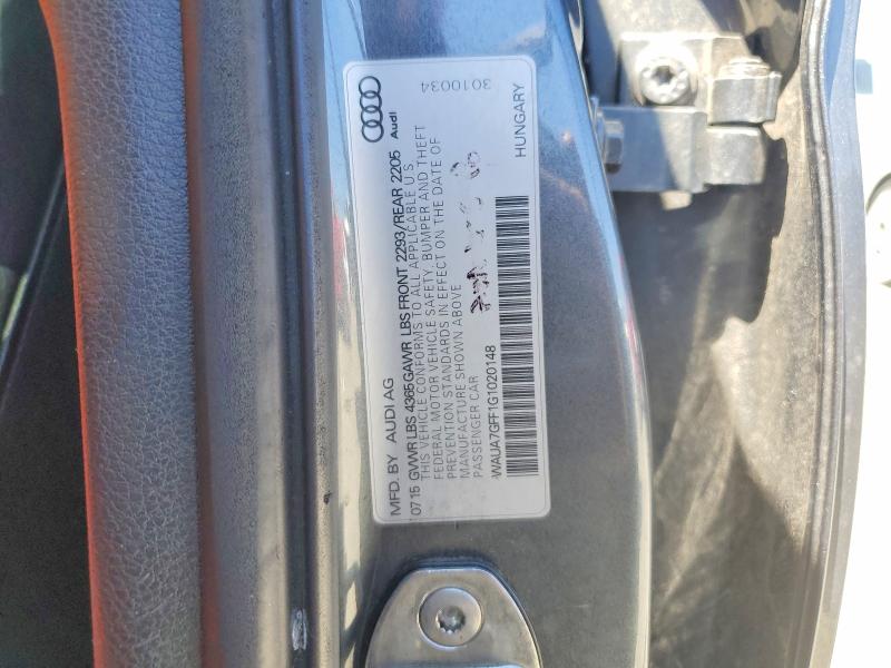 57334976 :رقم المزاد ، WAUA7GFF1G1020148 vin ، 2016 Audi A3 مزاد بيع