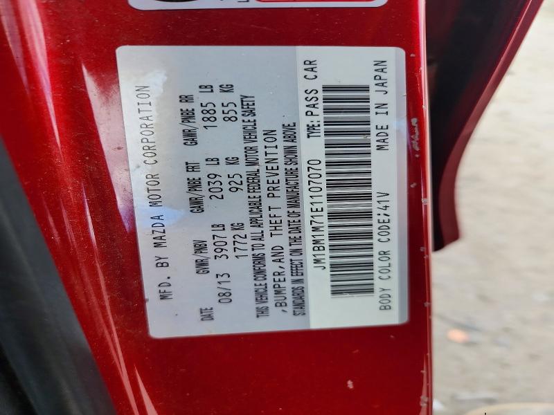 Aukcja sprzedaży 2014 Mazda 3, vin: JM1BM1M71E1107070, numer aukcji: 56133116