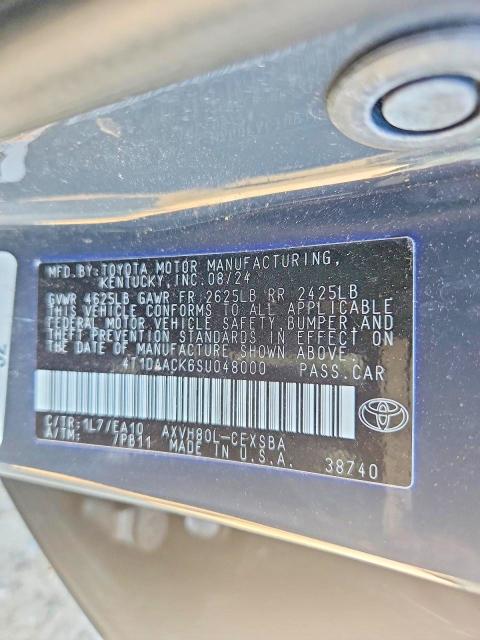 Aukcja sprzedaży 2025 Toyota Camry, vin: 4T1DAACK6SU048000, numer aukcji: 58885696