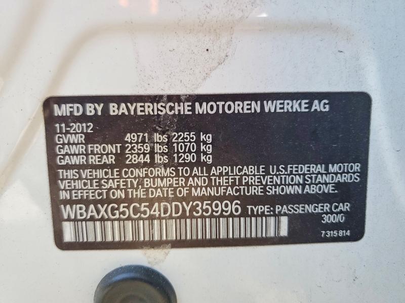 55928126 :رقم المزاد ، WBAXG5C54DDY35996 vin ، 2013 Bmw 528 مزاد بيع