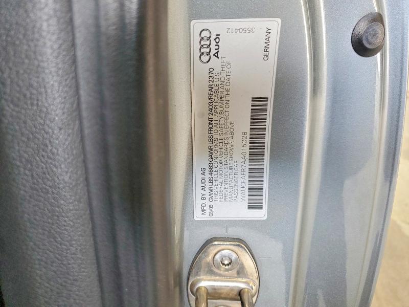 57547386 :رقم المزاد ، WAUCFAFR7AA015028 vin ، 2010 Audi A5 مزاد بيع