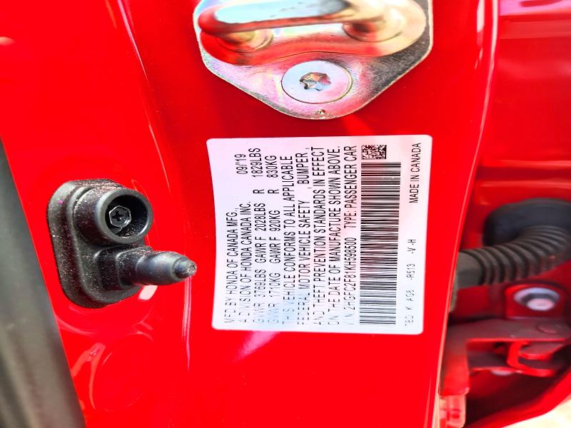 Продаж на аукціоні авто 2019 Honda Civic, vin: 2HGFC2F81KH598500, номер лоту: 58042396