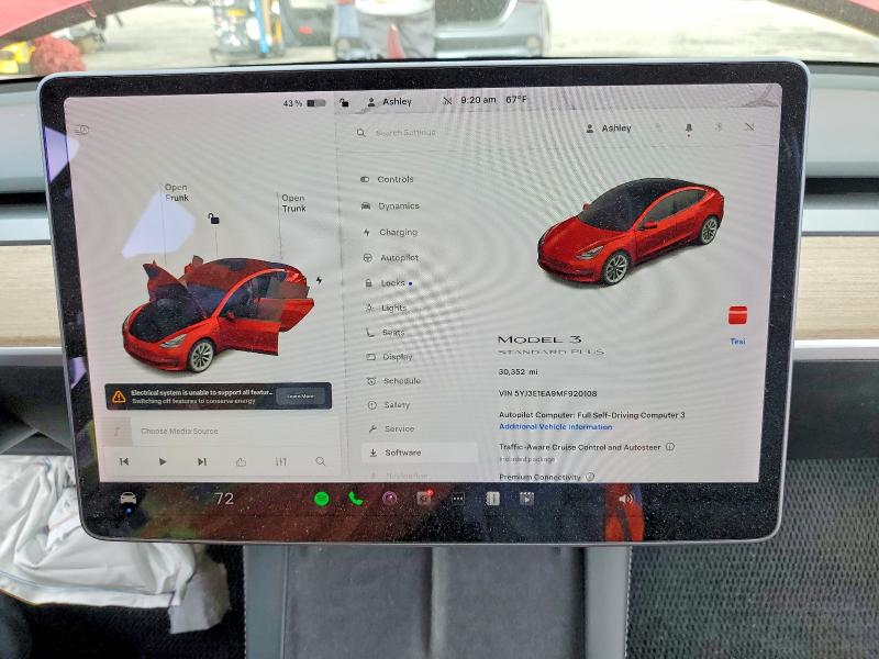 58251486 :رقم المزاد ، 5YJ3E1EA9MF920108 vin ، 2021 Tesla Model 3 مزاد بيع