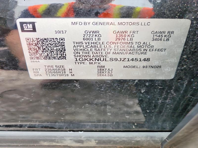 Продаж на аукціоні авто 2018 Gmc Acadia, vin: 1GKKNULS9JZ145148, номер лоту: 57134586