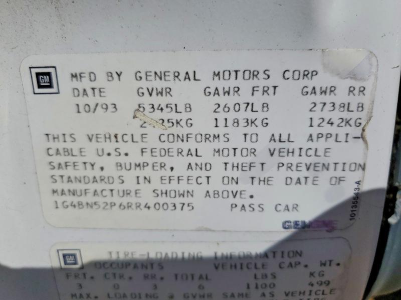 Продаж на аукціоні авто 1994 Buick Roadmaster, vin: 1G4BN52P6RR400375, номер лоту: 55790016