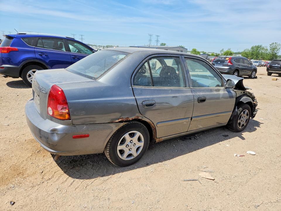 55887966 :رقم المزاد ، KMHCG45C04U572411 vin ، 2004 Hyundai Accent مزاد بيع