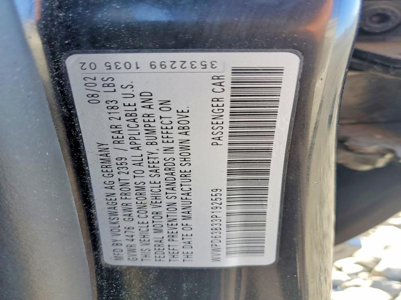 Aukcja sprzedaży 2003 Volkswagen Passat, vin: WVWPD63B33P192559, numer aukcji: 58145266