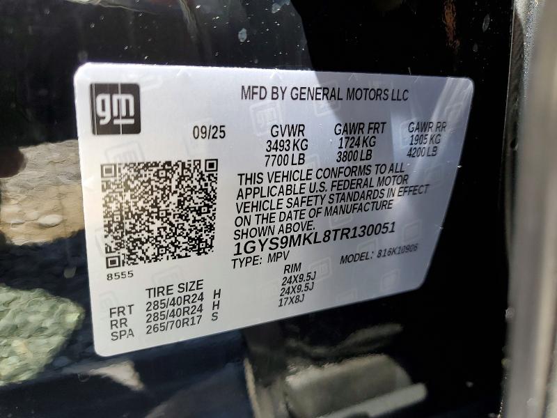 Aukcja sprzedaży 2026 Cadillac Escalade, vin: 1GYS9MKL8TR130051, numer aukcji: 56271396