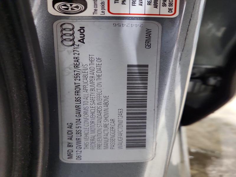 58452226 :رقم المزاد ، WAUGFAFC7DN012463 vin ، 2013 Audi A6 مزاد بيع