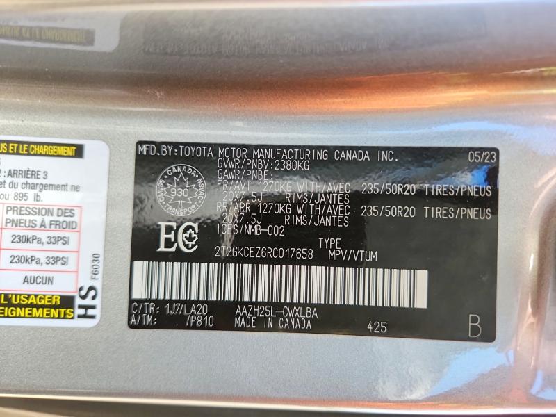 Aukcja sprzedaży 2024 Lexus Nx 350h, vin: 2T2GKCEZ6RC017658, numer aukcji: 57364646
