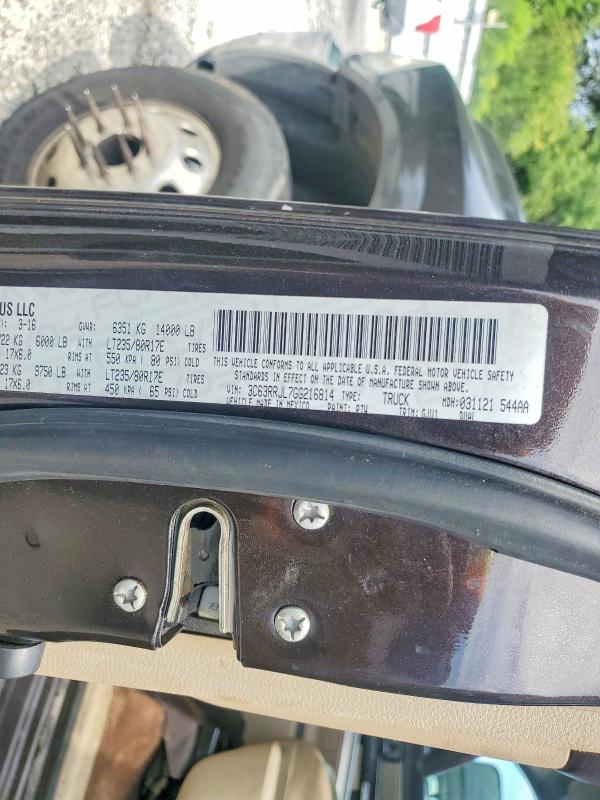 2016 Ram 3500 მანქანა იყიდება აუქციონზე, vin: 3C63RRJL7GG216814, აუქციონის ნომერი: 57087406