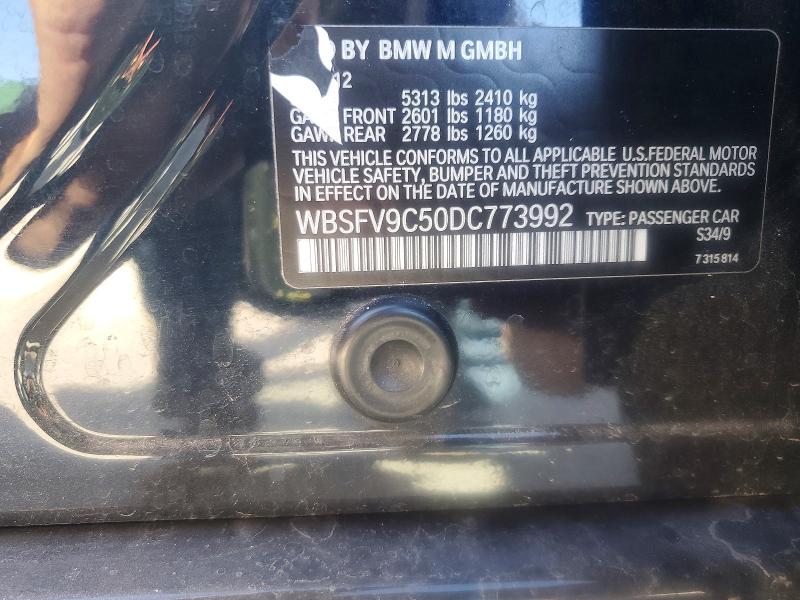 Продажа на аукционе авто 2013 Bmw M5, vin: WBSFV9C50DC773992, номер лота: 55456366