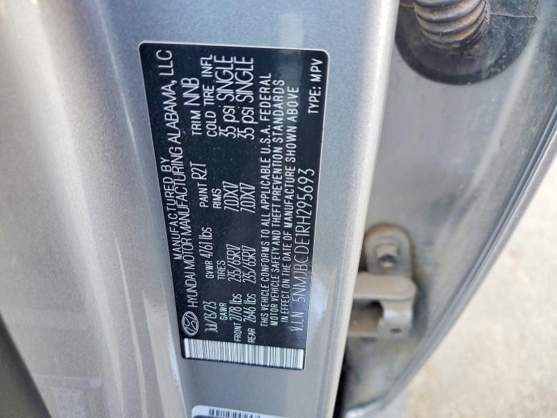2024 Hyundai Tucson მანქანა იყიდება აუქციონზე, vin: 5NMJBCDE1RH295693, აუქციონის ნომერი: 85631755
