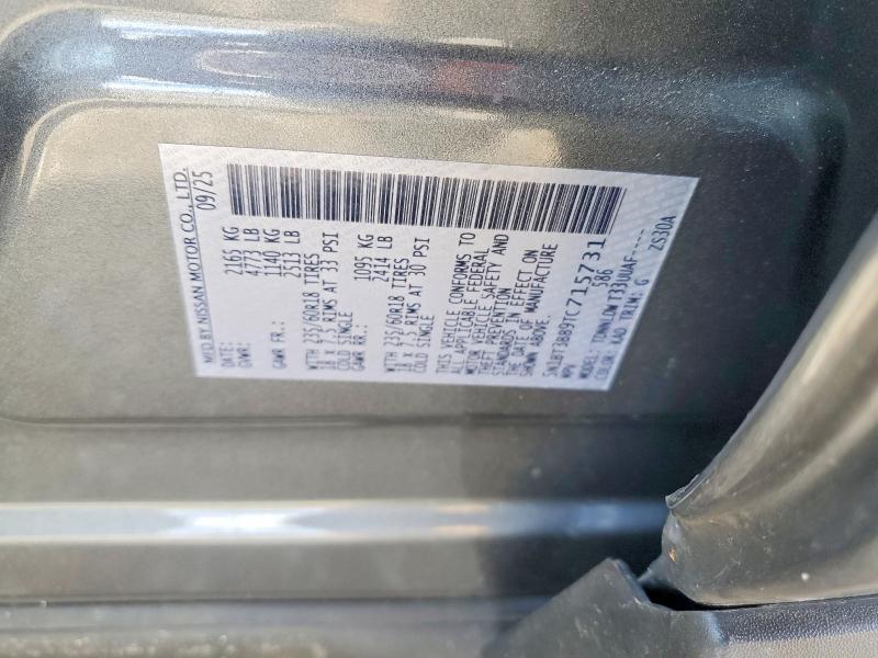 2026 Nissan Rogue მანქანა იყიდება აუქციონზე, vin: 5N1BT3BB9TC715731, აუქციონის ნომერი: 57055546
