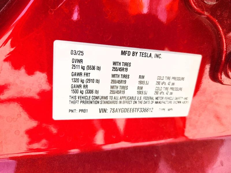 Продаж на аукціоні авто 2026 Tesla Model Y, vin: 7SAYGDEE6TF336612, номер лоту: 55976286