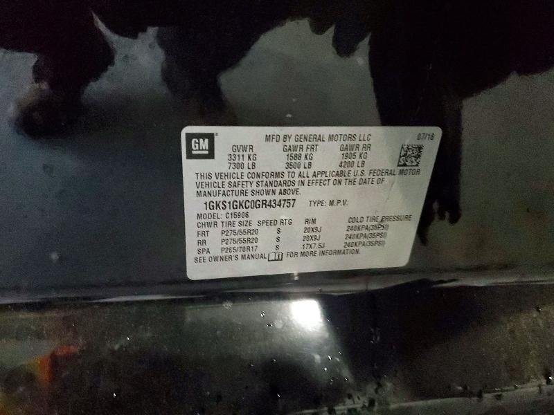 Продаж на аукціоні авто 2016 Gmc Yukon Xl, vin: 1GKS1GKC0GR434757, номер лоту: 57671416