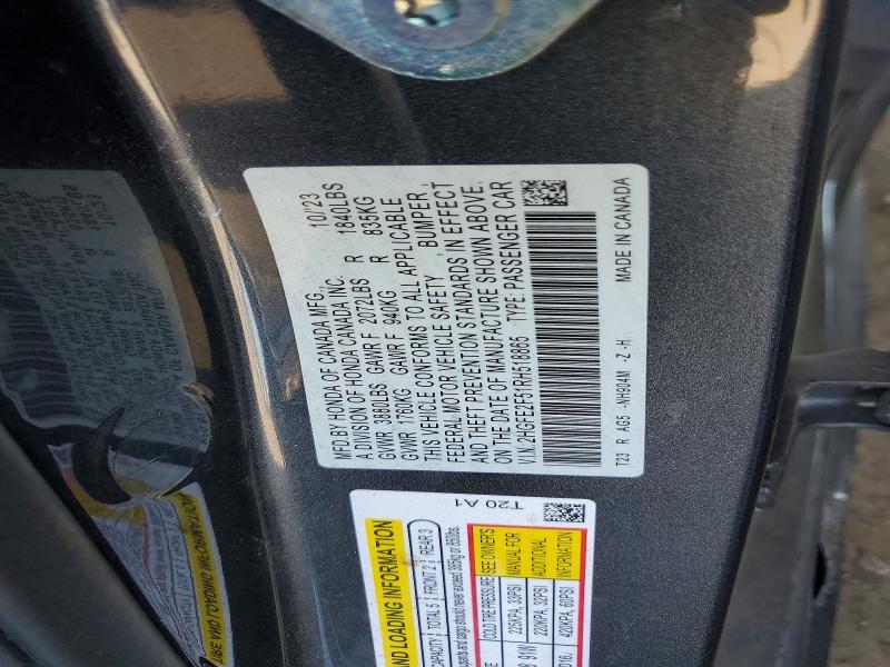 Продаж на аукціоні авто 2024 Honda Civic, vin: 2HGFE2F51RH518865, номер лоту: 57391116