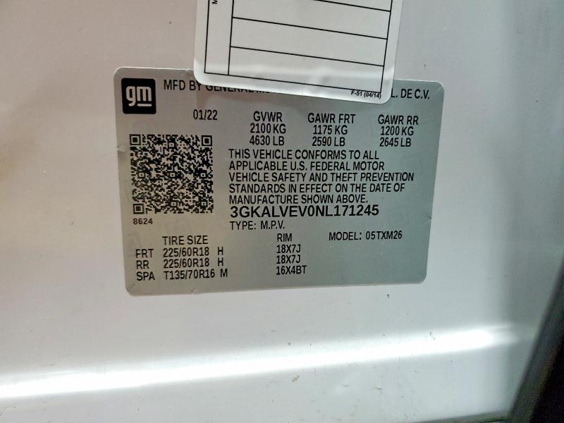 Продажа на аукционе авто 2022 Gmc Terrain, vin: 3GKALVEV0NL171245, номер лота: 56150636