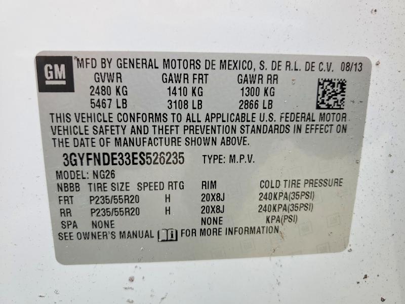 Продаж на аукціоні авто 2014 Cadillac Srx, vin: 3GYFNDE33ES526235, номер лоту: 55655366