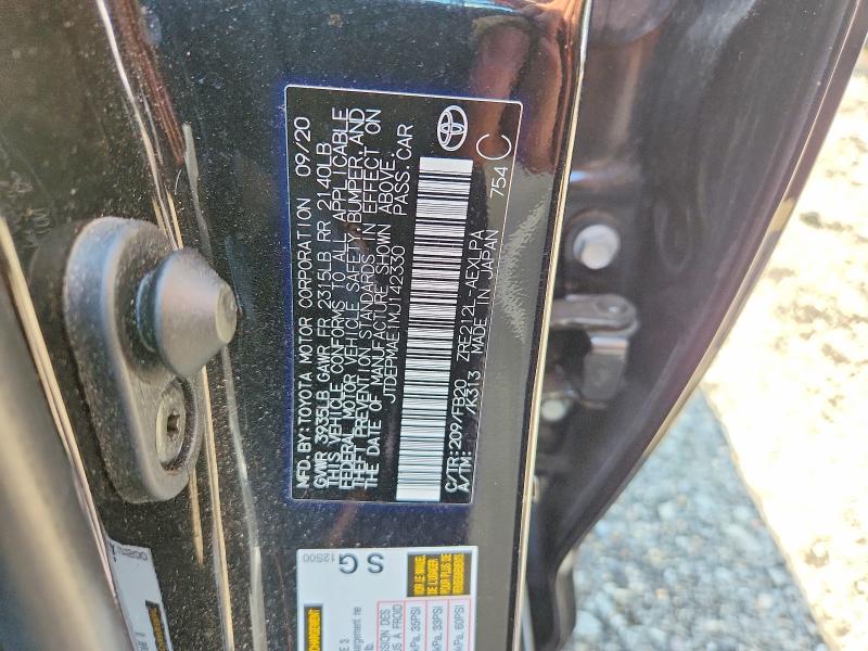 2021 Toyota Corolla მანქანა იყიდება აუქციონზე, vin: JTDEPMAE1MJ142330, აუქციონის ნომერი: 57015866