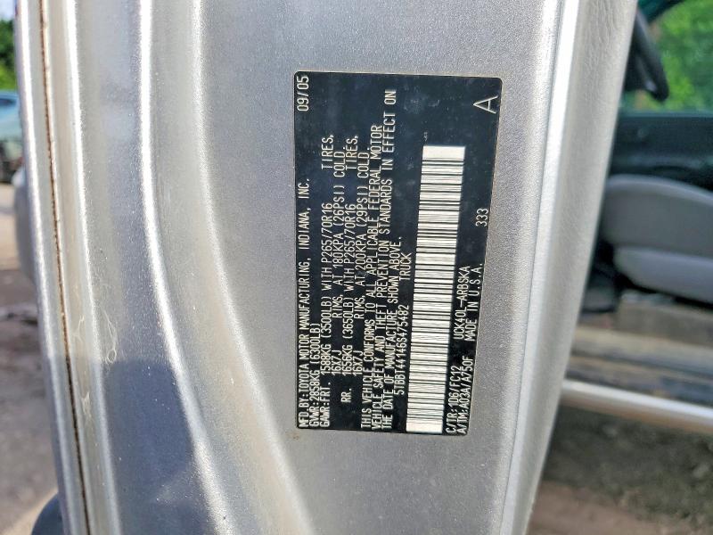 Aukcja sprzedaży 2006 Toyota Tundra, vin: 5TBBT44146S475482, numer aukcji: 56733046