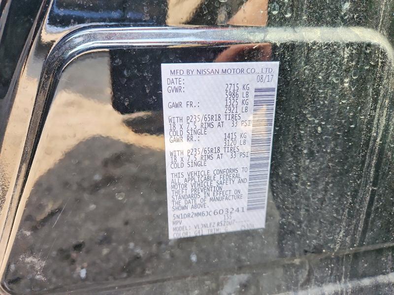 Aukcja sprzedaży 2018 Nissan Pathfinder, vin: 5N1DR2MM6JC603241, numer aukcji: 56717406