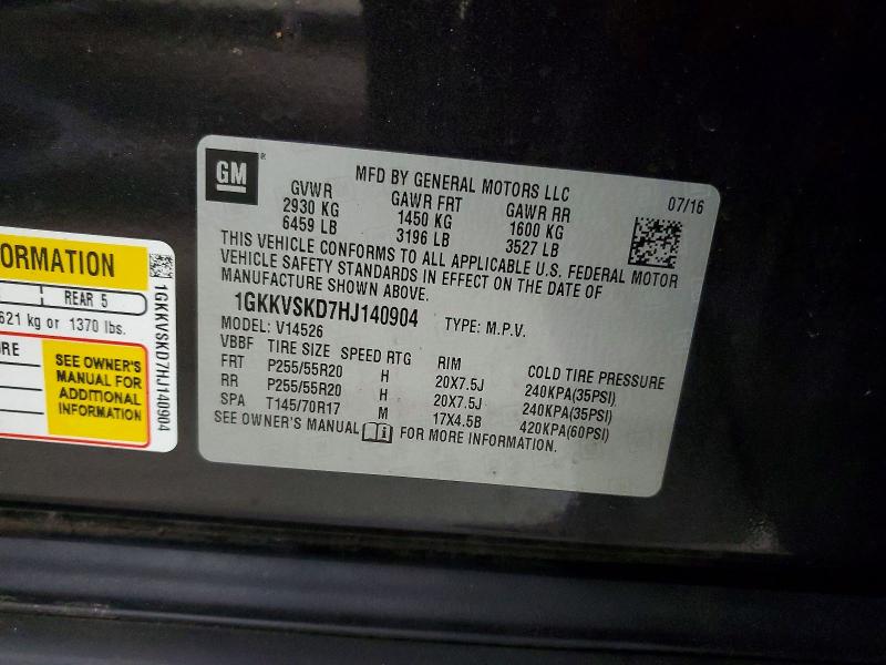 Продаж на аукціоні авто 2017 Gmc Acadia Limited, vin: 1GKKVSKD7HJ140904, номер лоту: 58943436