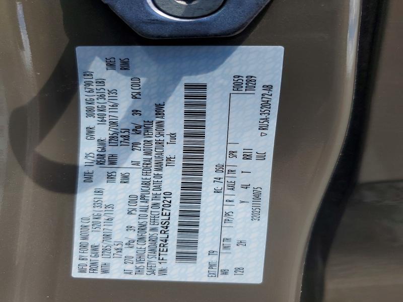 Aukcja sprzedaży 2025 Ford Ranger, vin: 1FTER4LR4SLE70210, numer aukcji: 56957326