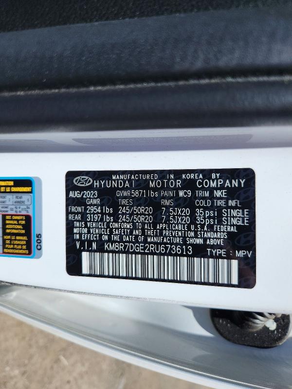 Aukcja sprzedaży 2024 Hyundai Palisade, vin: KM8R7DGE2RU673613, numer aukcji: 55968196