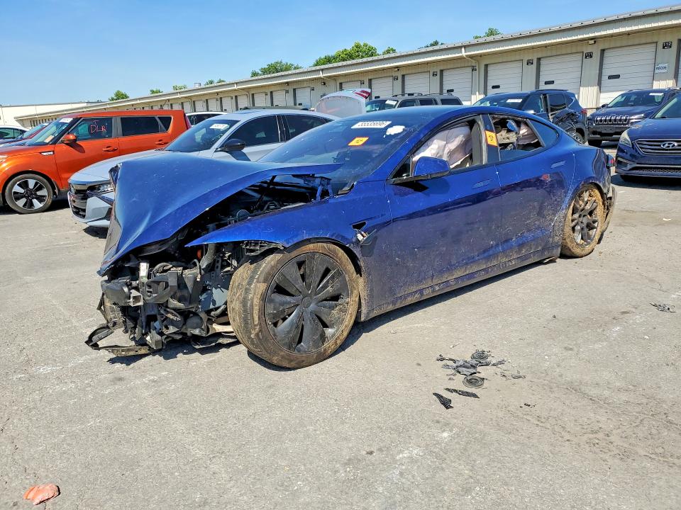 55535696 :رقم المزاد ، 5YJSA1E62NF485811 vin ، 2022 Tesla Model S مزاد بيع