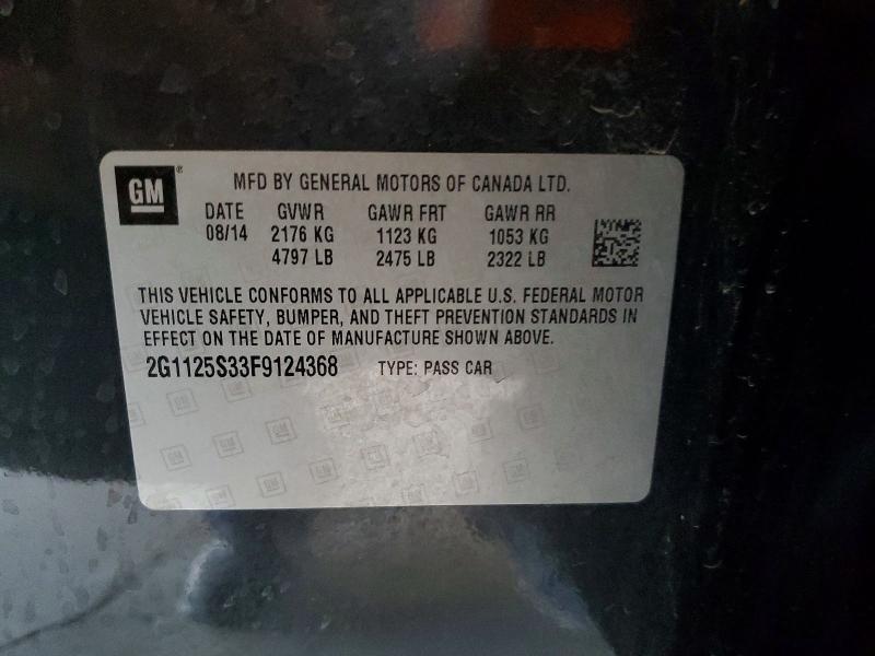 Продаж на аукціоні авто 2015 Chevrolet Impala, vin: 2G1125S33F9124368, номер лоту: 57705886